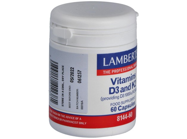 Lamberts Vitamina D3 1000 Ui Y K2 90 Μg 60Caps