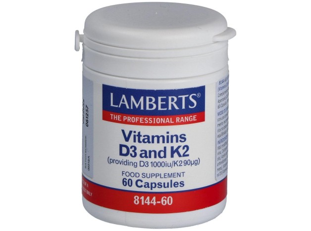 Lamberts Vitamina D3 1000 Ui Y K2 90 Μg 60Caps
