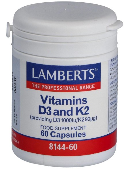 Lamberts Vitamina D3 1000 Ui Y K2 90 Μg 60Caps