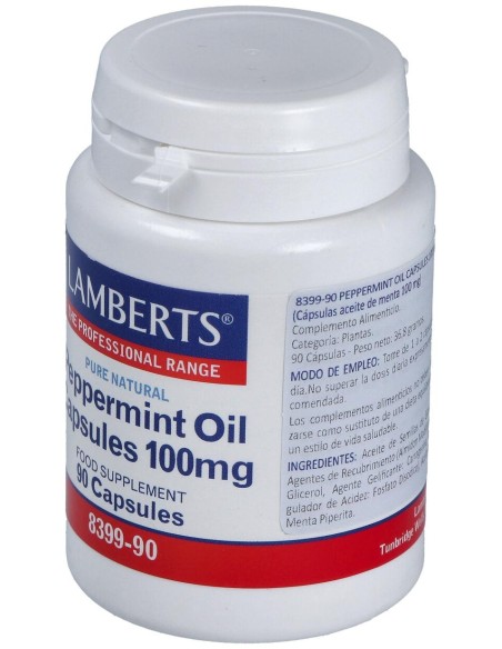 Aceite De Hojas De Menta 100 Mg. 90Cap.
