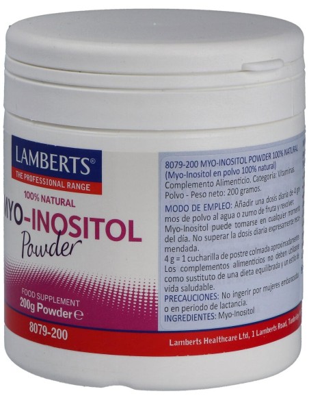 Myoinositol Polvo 100% Natural 200Gr