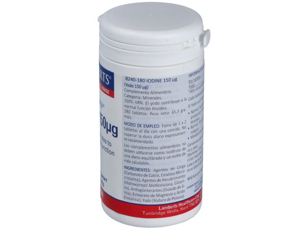Lamberts Yodo 150Μg 180 Tabs
