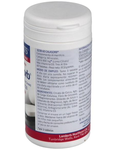 Calasorb Citrato De Calcio 800Mg.60Comp.