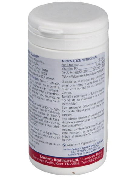 Calasorb Citrato De Calcio 800Mg.60Comp.