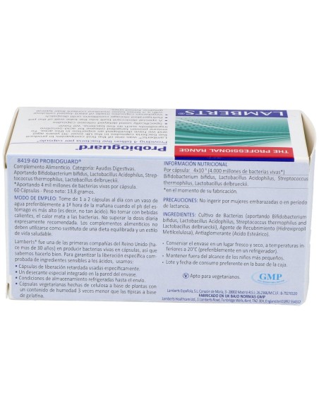 Probioguard 60Cap. (Refrigeracion)