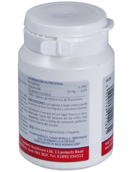 P5P 20Mg. Piridoxal-5-Fosfato 60Comp.