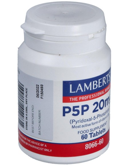 P5P 20Mg. Piridoxal-5-Fosfato 60Comp.