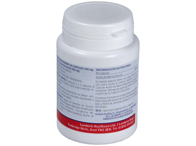 Aceite De Hojas De Menta 100 Mg. 90Cap.