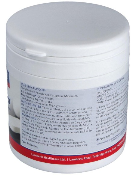 Calasorb Citrato De Calcio 800Mg.180Comp.