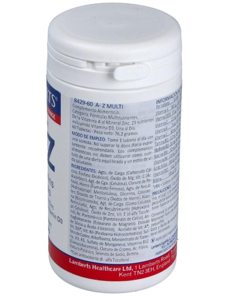 A-Z Multivitaminas %26 Minerales 60 Cápsulas