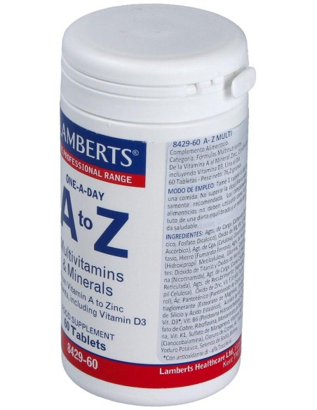 A-Z Multivitaminas %26 Minerales 60 Cápsulas