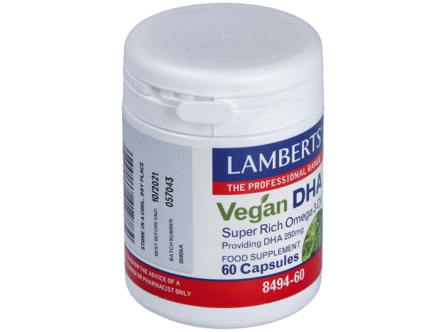 Lamberts Dha Vegano 60 Cápsulas De 250Mg