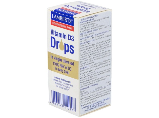 Lamberts Vitamina D3 En Gotas 20Ml