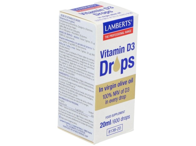 Lamberts Vitamina D3 En Gotas 20Ml