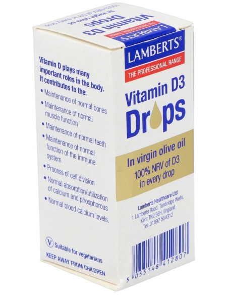 Lamberts Vitamina D3 En Gotas 20Ml