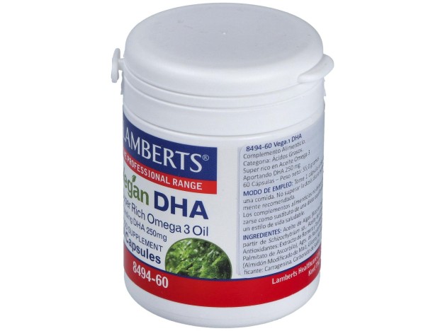 Lamberts Dha Vegano 60 Cápsulas De 250Mg