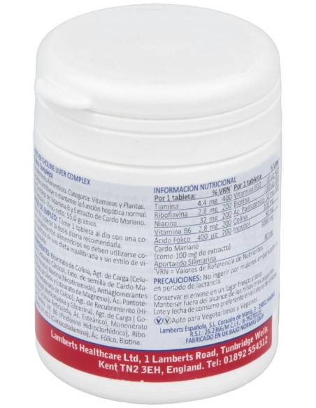 Choline Liver Complex Complejo De Colina 60Comp.