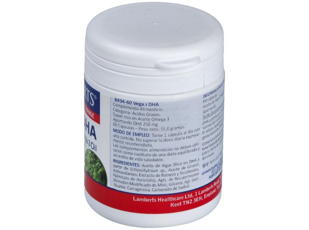 Lamberts Dha Vegano 60 Cápsulas De 250Mg