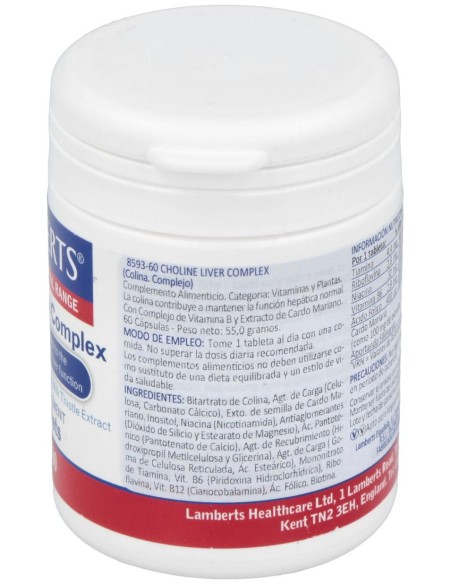 Choline Liver Complex Complejo De Colina 60Comp.