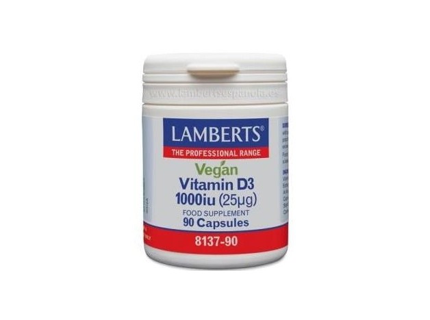 Lamberts Vitamina D3 Vegana 1000 Ui (25 Μg) 90...