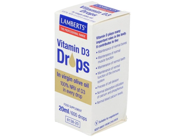 Lamberts Vitamina D3 En Gotas 20Ml