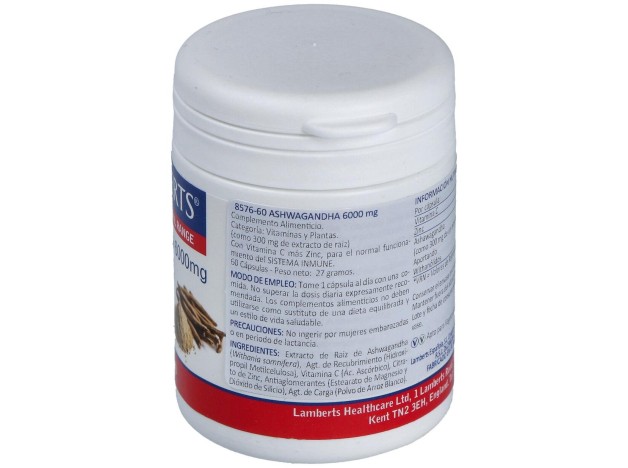 Lamberts Ashwagandha 6000 Mg 60 Caps