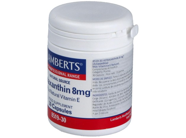 Lamberts Astaxantina 8Mg Con Vitamina E 30Caps