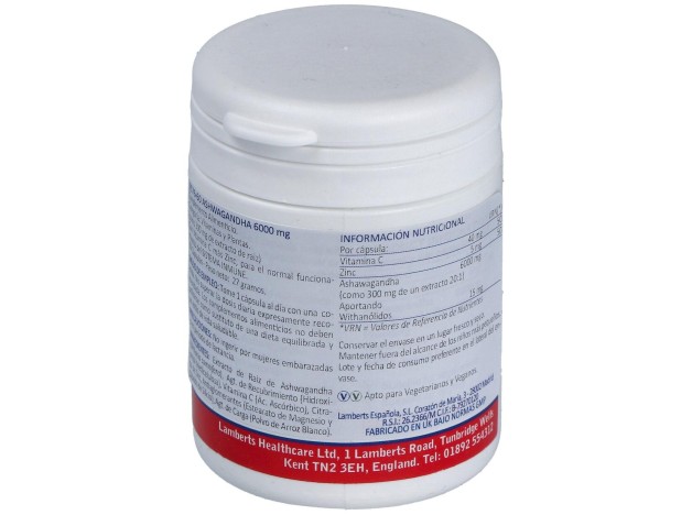 Lamberts Ashwagandha 6000 Mg 60 Caps