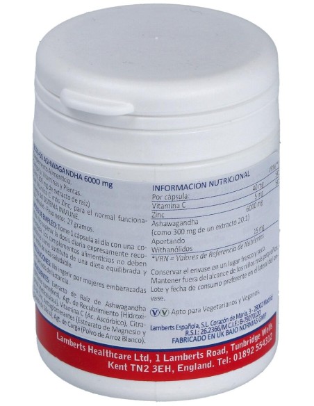 Lamberts Ashwagandha 6000 Mg 60 Caps
