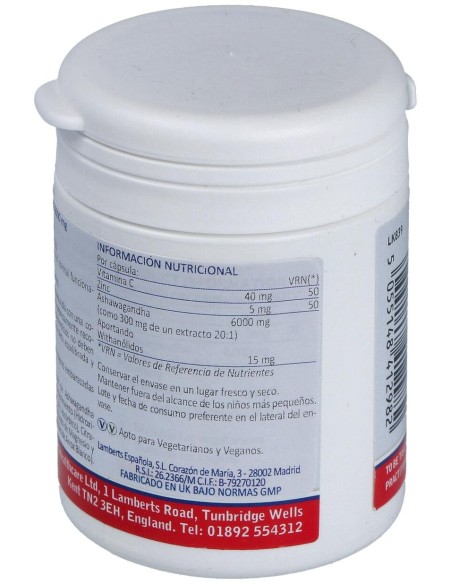 Lamberts Ashwagandha 6000 Mg 60 Caps