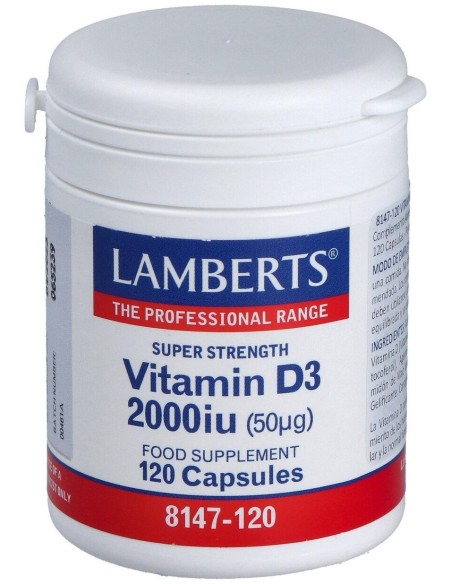 Lamberts Vit D3 2.000 Ui 120Caps