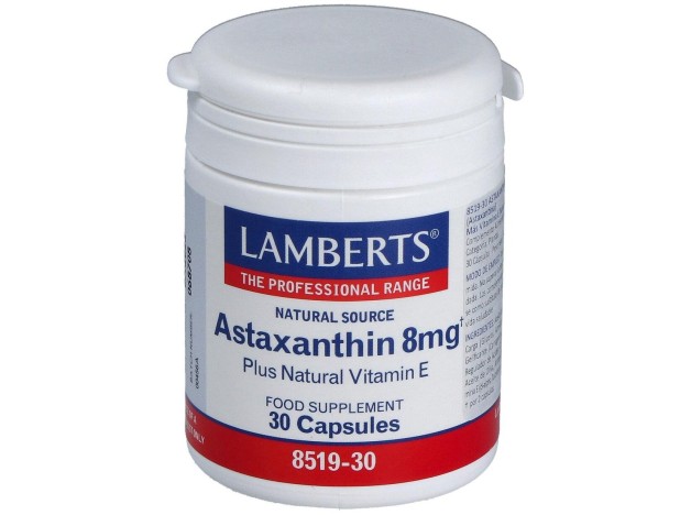 Lamberts Astaxantina 8Mg Con Vitamina E 30Caps