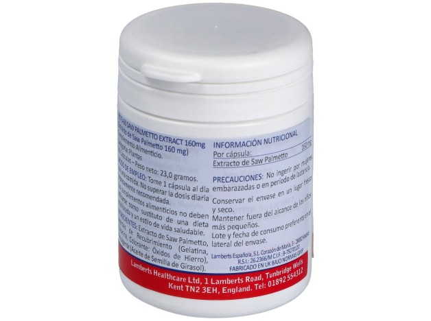 Extracto De Saw Palmetto 160Mg. 60Cap.