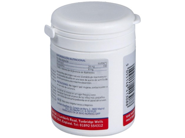 Lamberts Astaxantina 8Mg Con Vitamina E 30Caps