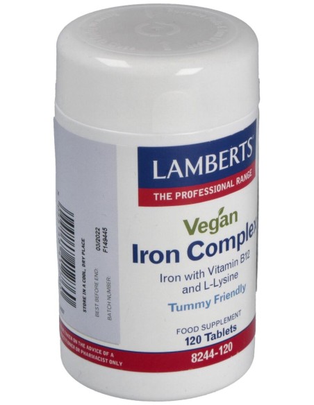 Complejo De Hierro Vegano 120Comp.