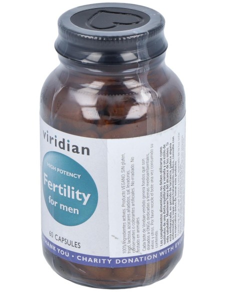 Viridian Alta Potencia Fertilidad Para Hombres 60Cáps