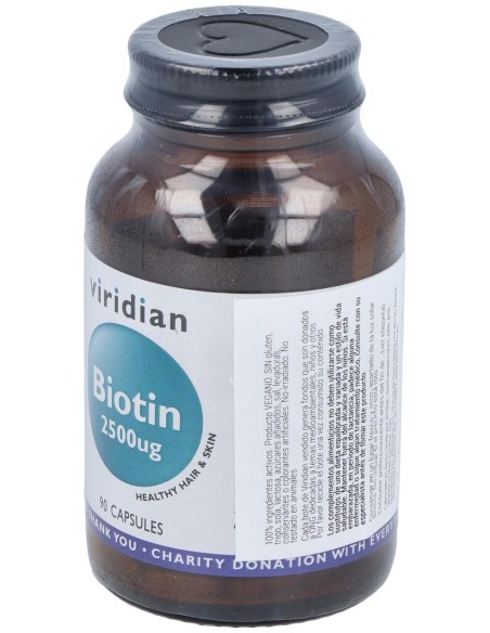Viridian Biotina 2500 Ug 90Caps
