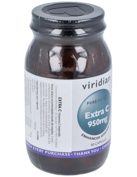Viridian Vitamina Extra C 950Mg 90Caps
