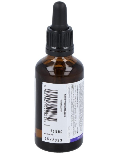 Viridian Vitamina D3 Líquida Vegana 2000Iu 50Ml