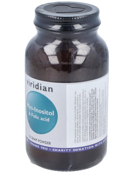 Viridian Myo Inositol Y Ácido Fólico 120G