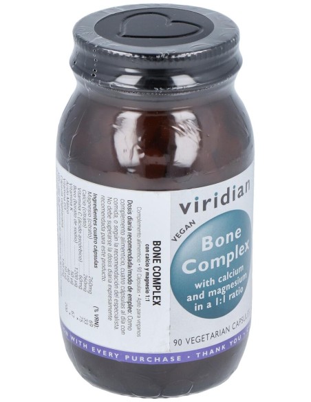 Viridian Complejo Óseo Con Calcio Y Magnesio 90Cáps