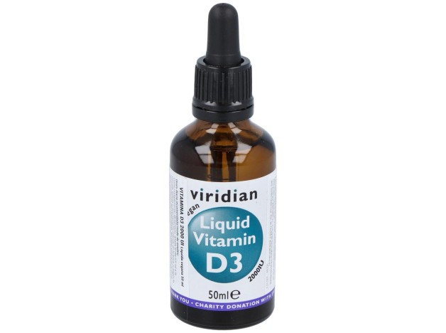 Viridian Vitamina D3 Líquida Vegana 2000Iu 50Ml
