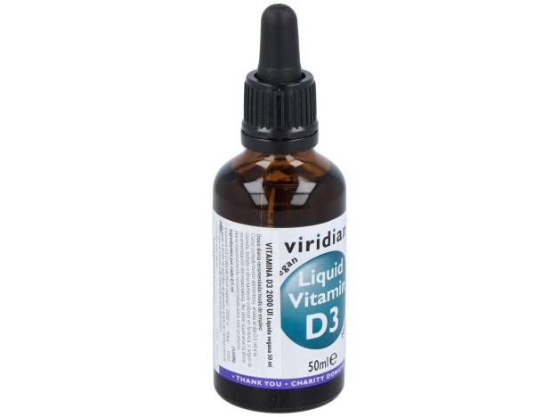 Viridian Vitamina D3 Líquida Vegana 2000Iu 50Ml