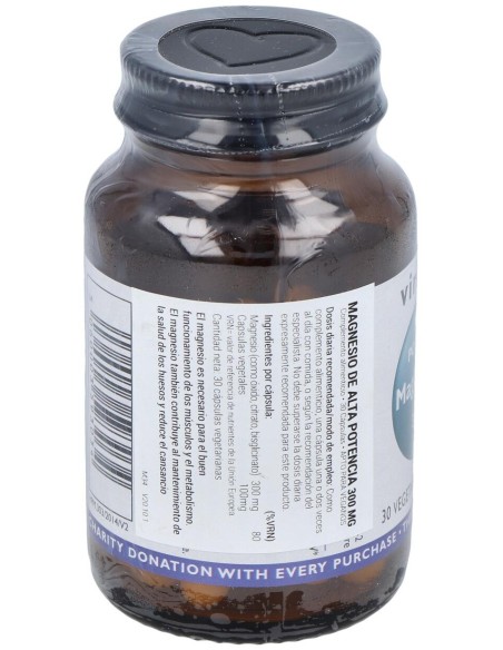 Magnesio Alta Potencia 300Mg. 30Cap.Veg.