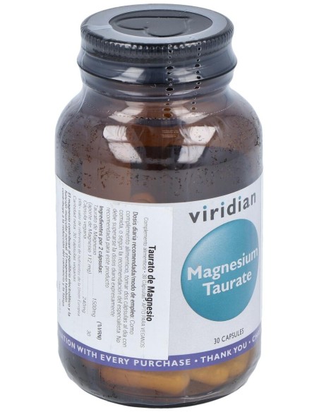 Viridian Taurato Magnesio 30Caps