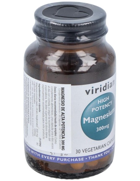 Magnesio Alta Potencia 300Mg. 30Cap.Veg.