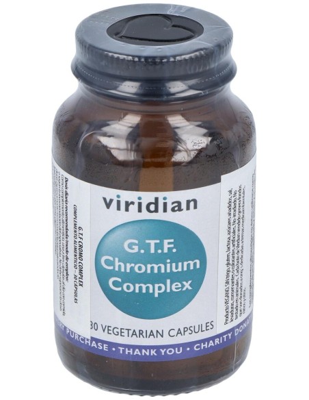 Viridian Complejo De Cromo G.T.F 30Cáps