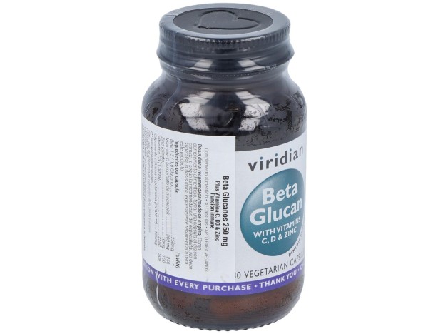 Viridian Beta Glucano 250Mg Plus Vit C D %26...