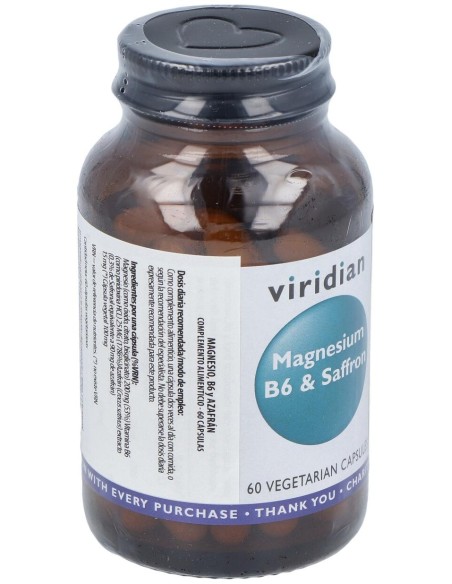 Magnesio+B6+Azafran 60Cap.Veg.