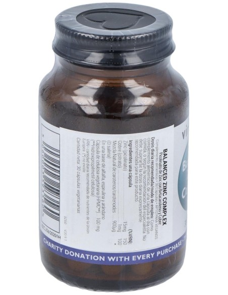 Viridian Complejo De Zinc Equilibrado 30Cáps